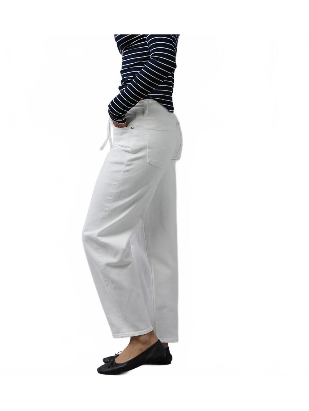 AE Long Stretch Barrel Jean American Eagle NWT Cool White 16L - Picture 2 of 6